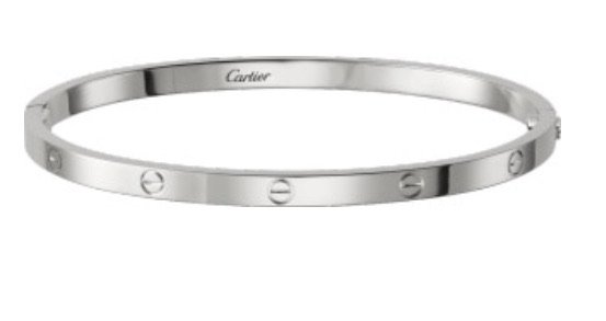 silver cartier love bracelet $5700