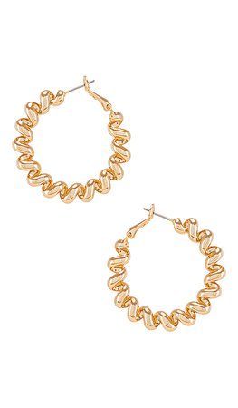 Ettika Spiral Hoop Earring in Gold | REVOLVE