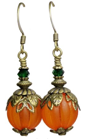 Charmed by Bonnie Pumpkin Earrings