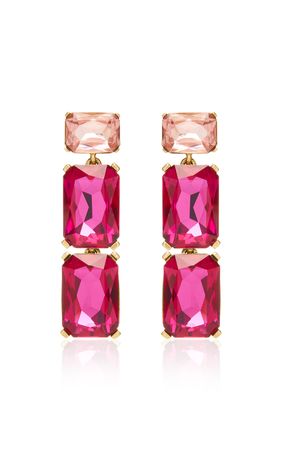 Multi Crystal Chandelier Earrings By Oscar De La Renta | Moda Operandi