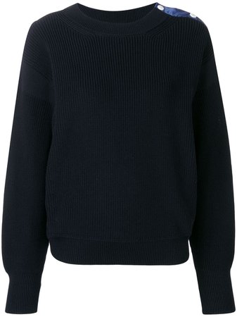 Moncler Navy Knit Sweater - Farfetch