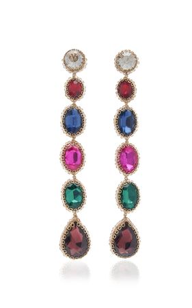 Crystal Drop Earrings By Deepa Gurnani | Moda Operandi