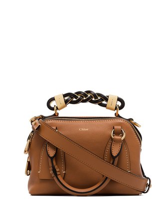 Chloé Daria leather tote bag - FARFETCH