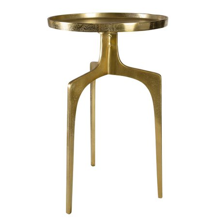 Gold Flamingo Kendall Tray Top 3 Legs End Table & Reviews | Wayfair
