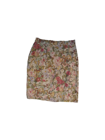 old flowers skirt