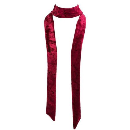 red velvet scarf