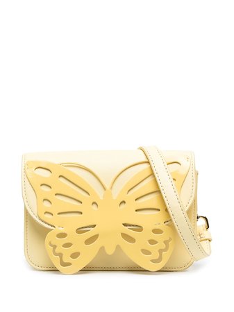 Shop yellow Charabia butterfly shoulder bag with Express Delivery - Farfetch