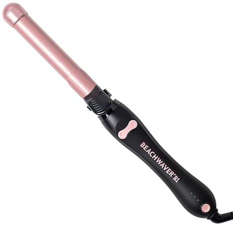 Amazon.com: Beachwaver B1 Rotating Curling Iron in Midnight Rose - 1 Inch Barrel | Quick, easy, long-lasting curls and waves : Beauty & Personal Care
