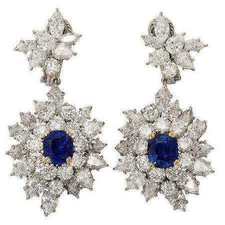 Sapphire and Diamond earrings