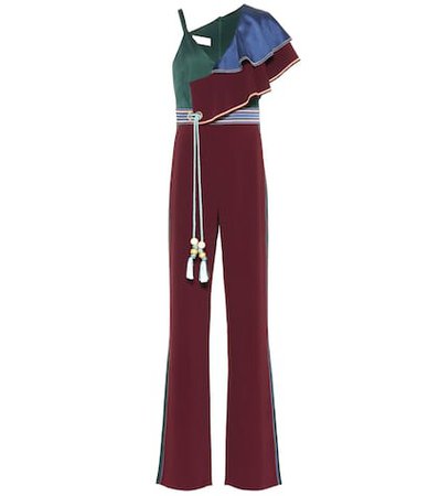 Belted cady jumpsuit