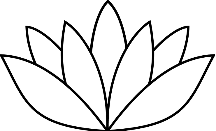 White Lotus Flower Clipart 1