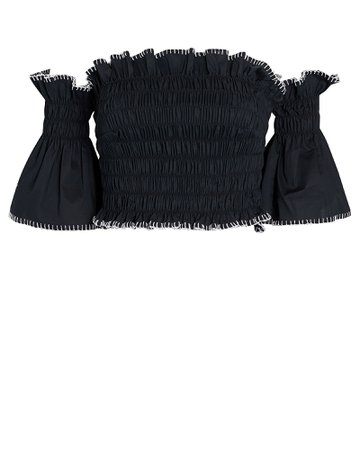 Petersyn Lilliana Smocked Off-the-Shoulder Top | INTERMIX®