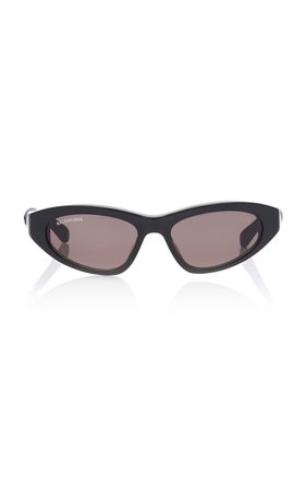 Twisted Cat-Eye Acetate Sunglasses By Balenciaga | Moda Operandi