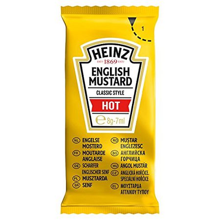 Heinz English Mustard Individual Sachets - 50 x 5gm: Amazon.co.uk: Grocery