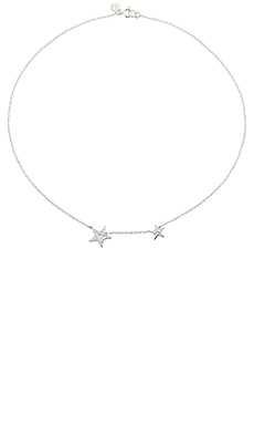 Wanderlust + Co Crescent & Constellation Layered Necklace in Silver | REVOLVE