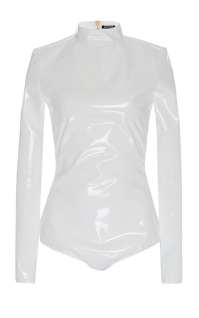 White latex bodysuit