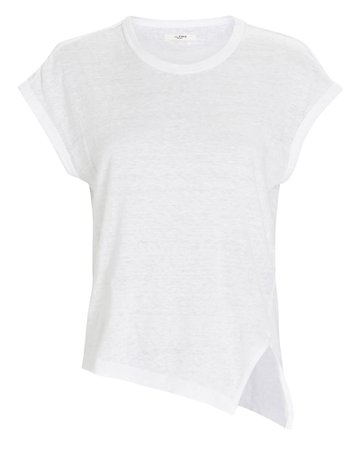 Isabel Marant Kella Asymmetric Linen T-Shirt | INTERMIX®