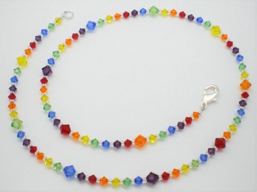 Swarovski Crystal Rainbow Beaded Necklace | crystallized on ArtFire