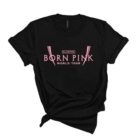 Blackpink T-shirts - New! Born Pink Album Casual T-Shirt - ®Blackpink Store