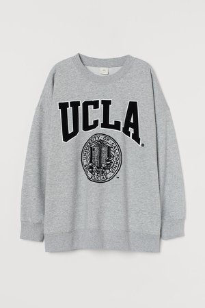 Printed Sweatshirt - Gray