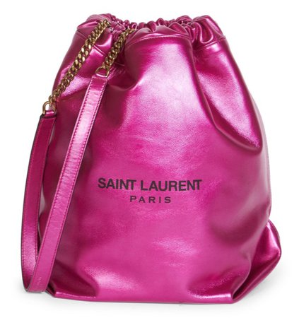 Saint Laurent Teddy Metallic Bag