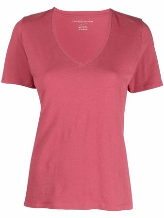 Pink V-Neck T-Shirt