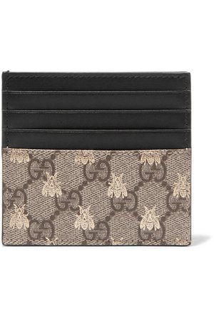 Gucci | Printed coated-canvas cardholder | NET-A-PORTER.COM