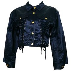 Jean Paul Gaultier vintage blue corset jacket