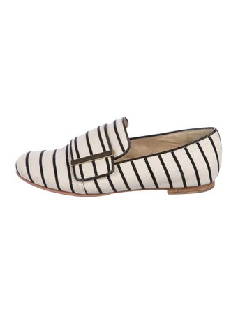 See by Chloé Striped Round-Toe Loafers - Shoes - WSE38527 | The RealReal