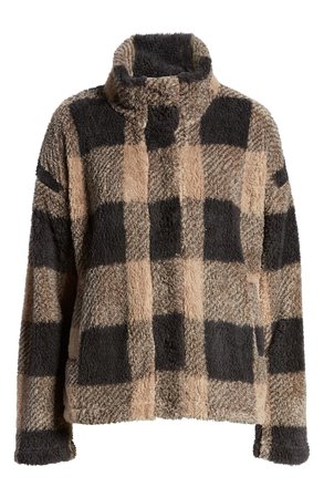 Thread & Supply Plaid Faux Fur Jacket | Nordstrom
