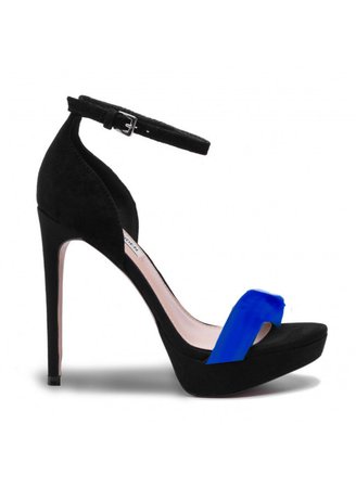 black blue heels