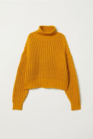 orange pullover sweater