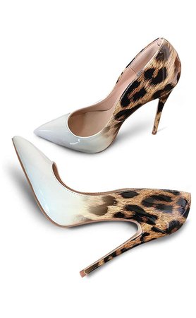 ombre leopard heels