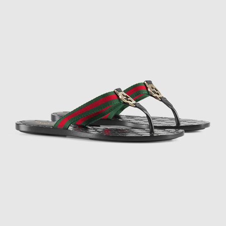GG thong Web sandal | GUCCI®