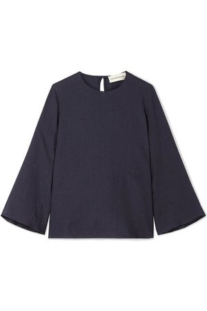 Mansur Gavriel | Linen blouse | NET-A-PORTER.COM
