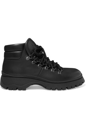 Prada | Leather ankle boots | NET-A-PORTER.COM