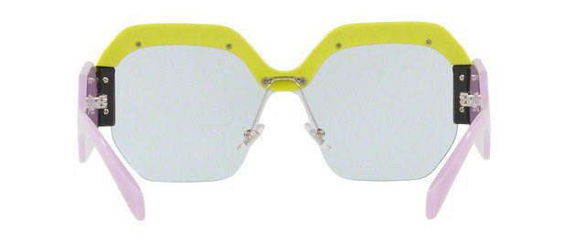 Miu Miu Yellow Irregular Sunglasses