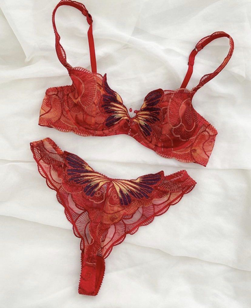 red lingerie sex