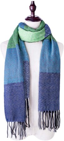 Tartan Scarfs for Women - Plaid Blanket Winter Scarf Fashion Long