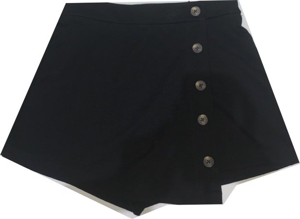 black mini skirt-pants