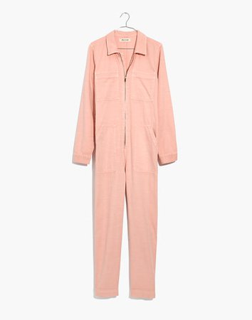 Zip-Front Coverall Jumpsuit