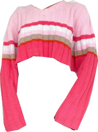 pink striped devon knit top, retro & groovy