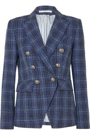 Veronica Beard | Miller Dickey checked wool-blend blazer | NET-A-PORTER.COM