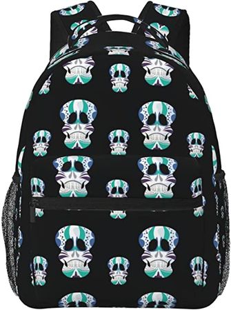 Amazon.com: Laptop Backpack Anti Theft Computer Bag, Men Women Lightweight Hiking Backapcks, Cute Book Bags College Backpack for Teen, Dead Skull : Electronics