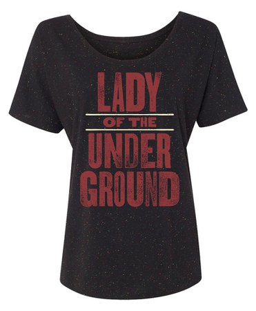 Playbill Store Hadestown the Broadway Musical Lady of the Underground T-Shirt