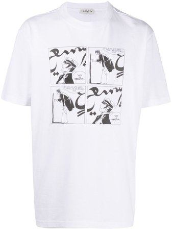 LANVIN Printed Crew Neck t-shirt - Farfetch