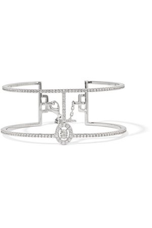 Messika | Glam'Azone 18-karat white gold diamond bracelet | NET-A-PORTER.COM