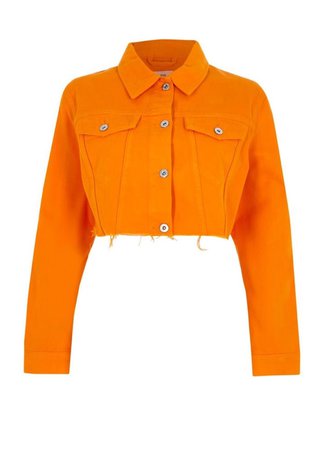 orange crop jean jacket