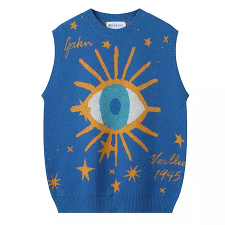 All-Seeing Eye & Stars Aesthetic Vest | BOOGZEL CLOTHING – Boogzel Clothing