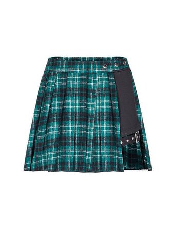 K-Pop Pleated Plaid Open Skirt Shorts SD00783 – SYNDROME - Cute Kawaii Harajuku Street Fashion Store